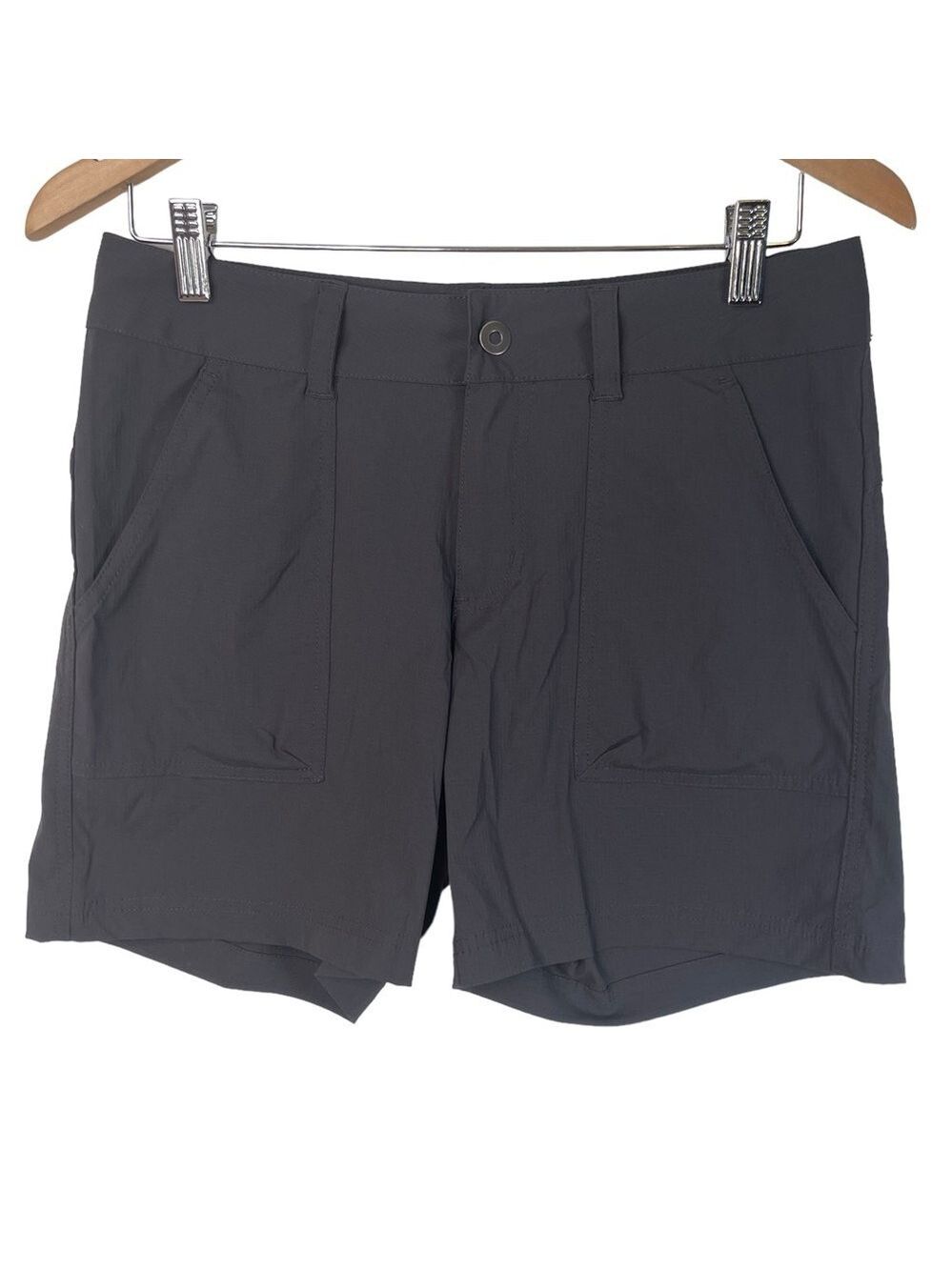 Columbia Womens Grey Shorts Size 8 Nylon Summer